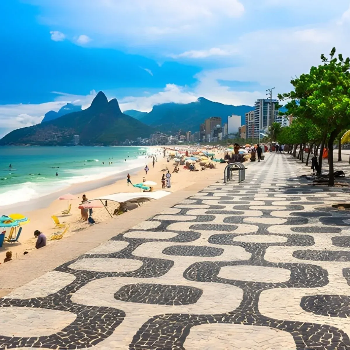 Ipanema beach promenade, Rio de Janeiro