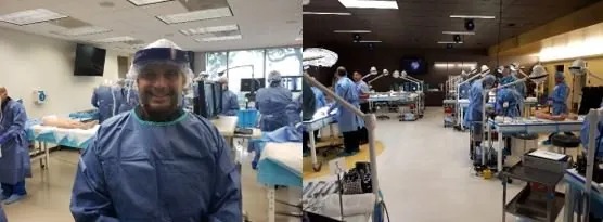 Fresh-cadaver surgical training laboratory